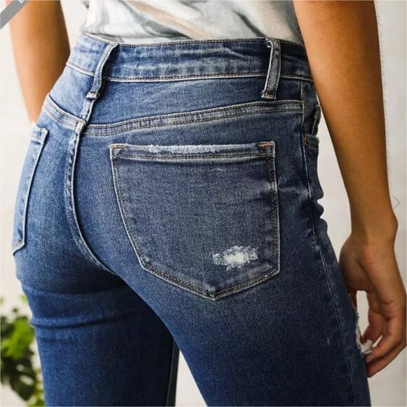 Buckle BRIDGE BY GLY Low Rise Ankle Skinny Stretch Jeans 26 Distressed - Picture 6 of 16